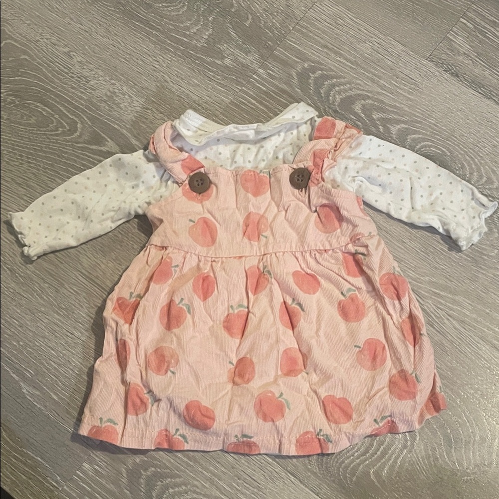 Rene Rofe Pink and White Kids Casual Dress
